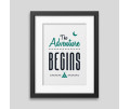 The adventure begins Framed poster The adventure begins Framed poster